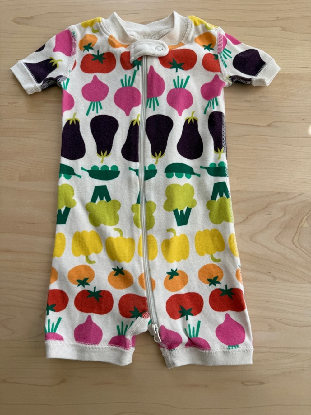 Hanna Andersson Baby Earth Day 2-Way Zip Shortie Sleeper Size 6-12m